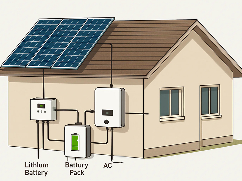 Efficient Solar Panel Energy Systems with Battery for Homes
