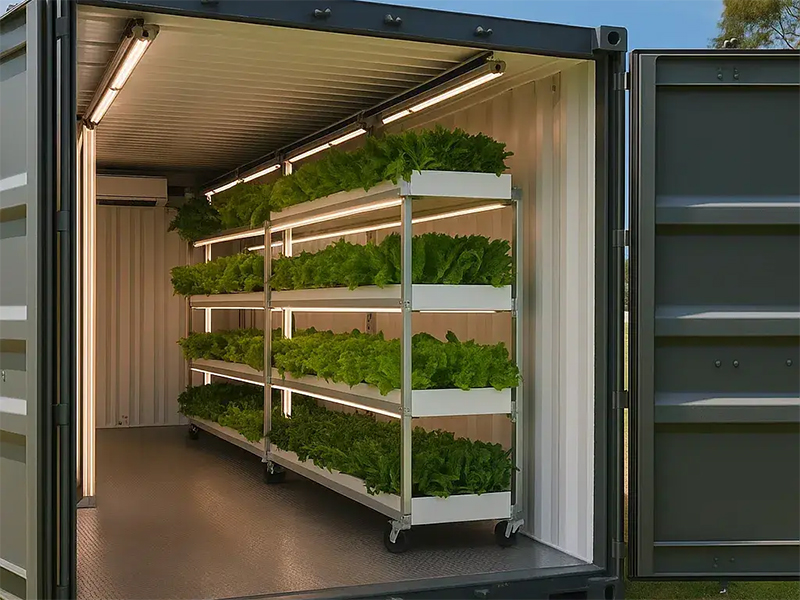Solar-Powered Container Farming Systems: OEM Factory
