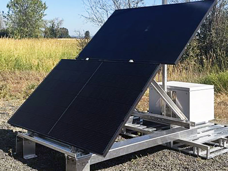 Rapid deploy folding solar platform